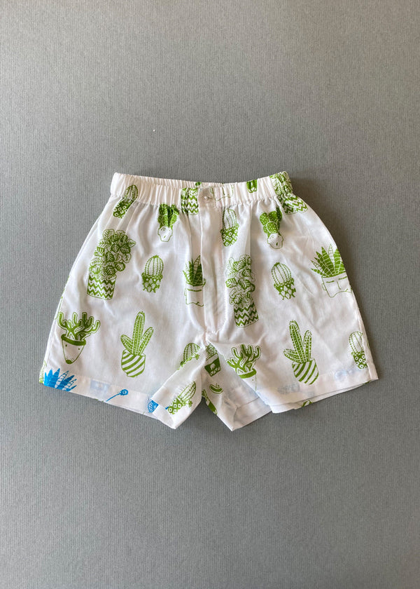 Boys Beach Shorts - Plants
